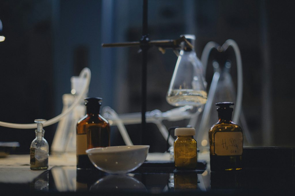 Montage de verrerie de laboratoire