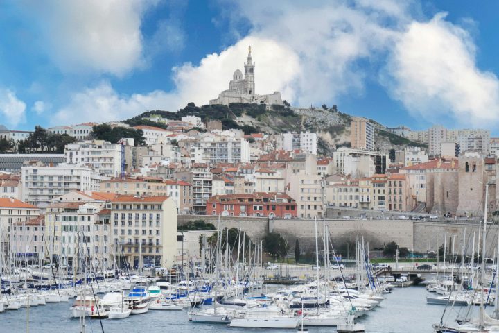 Marseille, le Vieux-Port et Notre-Dame-de-la-Garde